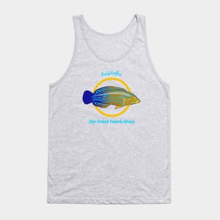 Blue Striped Tamarin Wrasse Tank Top